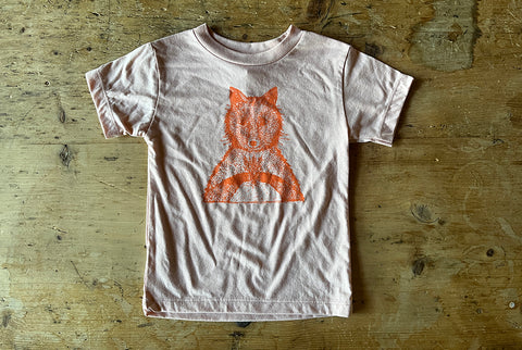 Fox Kid's Shirt Peach