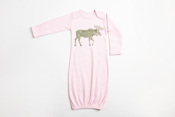 Moose Baby Gown - Bird & Buffalo