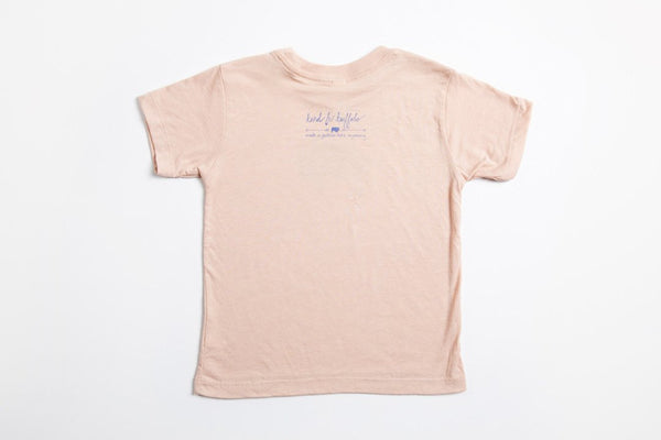 Bison Kid's Shirt Peach - Bird & Buffalo