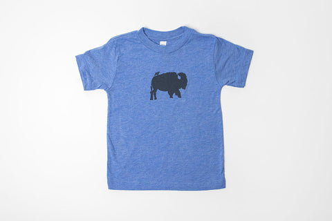 Bird and Buffalo Kid's Shirt Blue - Bird & Buffalo