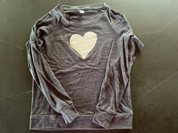 Heart - Slouchy Pullover