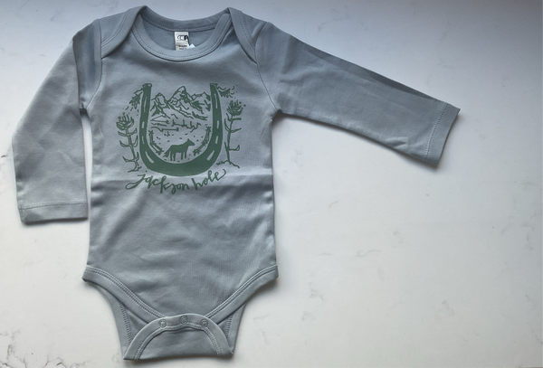 ORGANIC Onesie -JH Horseshoe