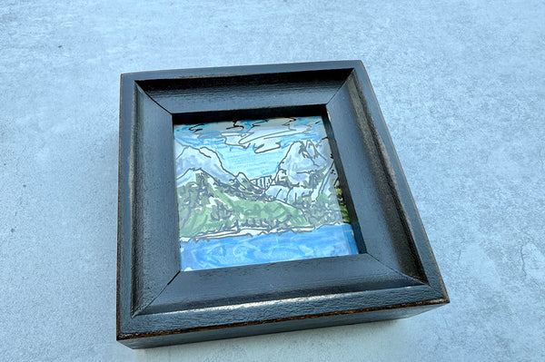 Jenny Lake Overlook - Black Frame