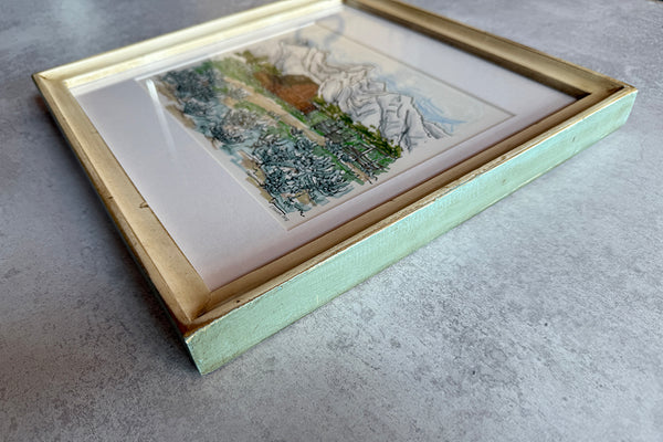 Moulton Barn 2 - Cream Frame with Green Edge