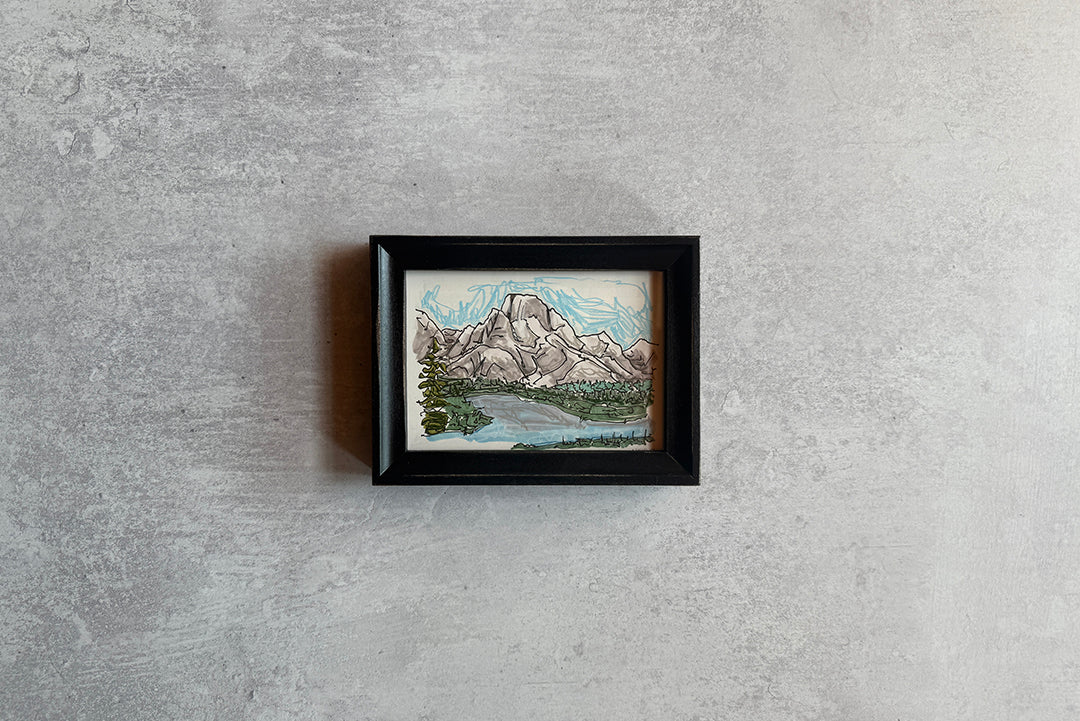 Mount Moran - Black Frame - Bird & Buffalo