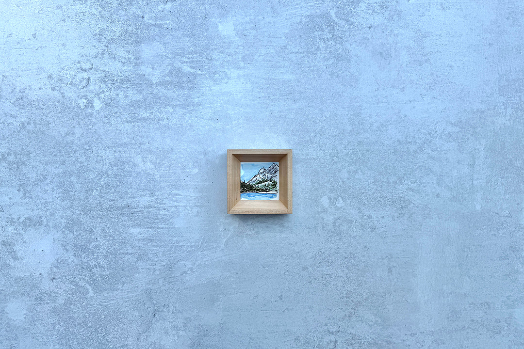 String Lake 2 - Natural Frame - Bird & Buffalo