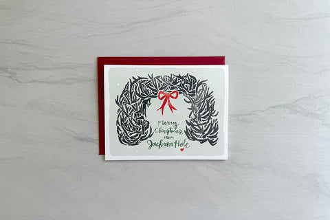 NEW! JH Christmas Arch Card - Green Font
