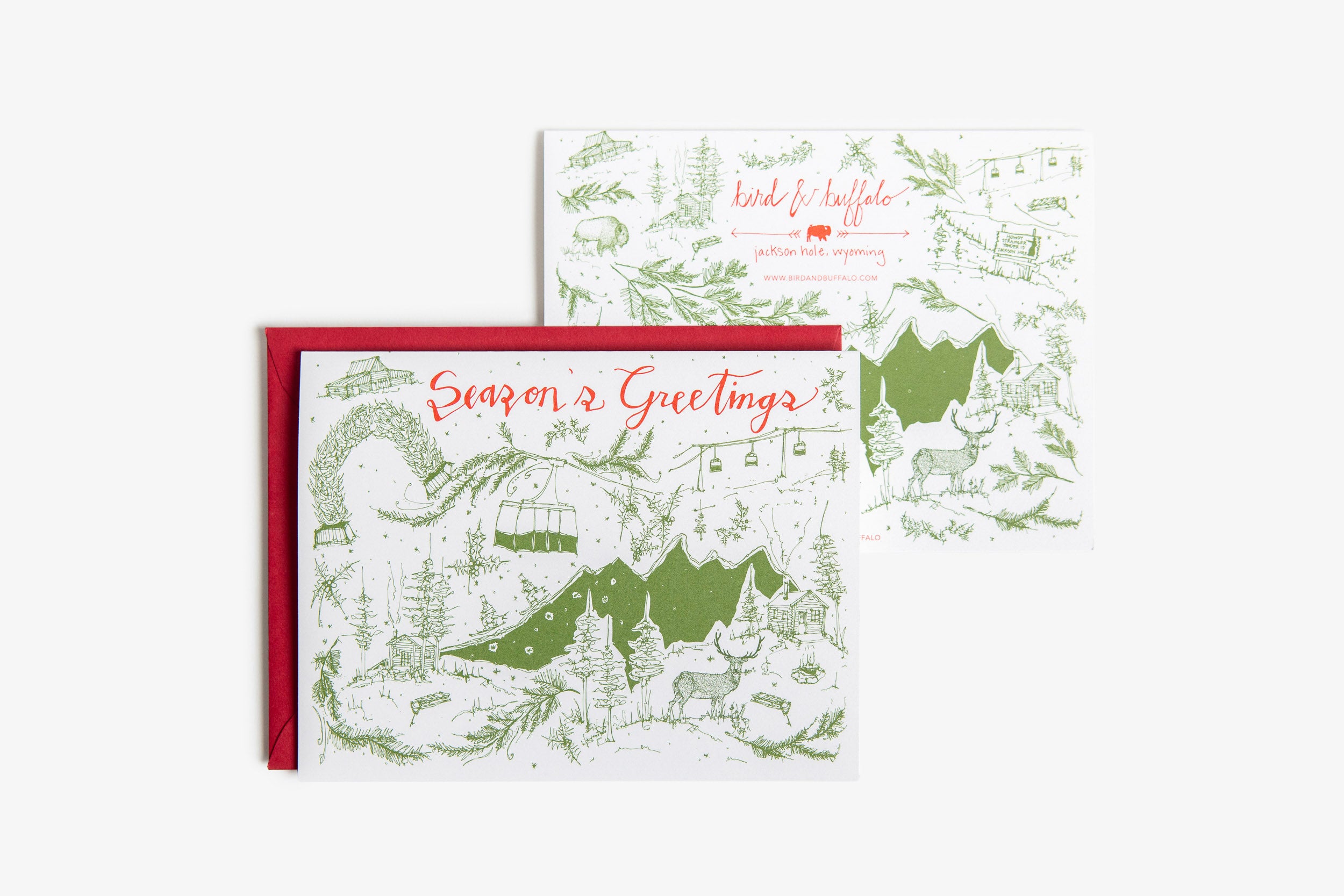 Seasons Greetings Doodles Greeting Card