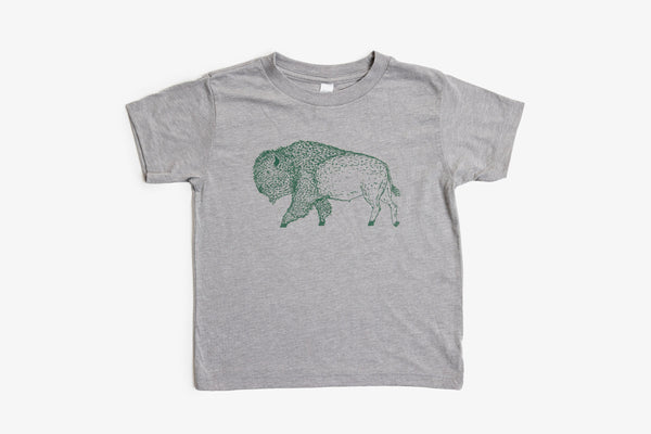 Furry Bison Design Kids Shirt