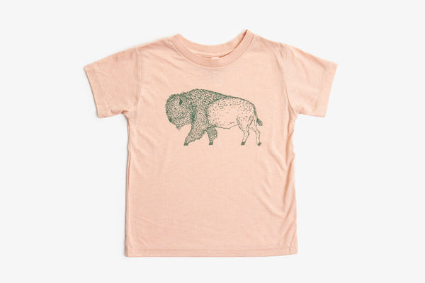 Furry Bison Design Kids Shirt