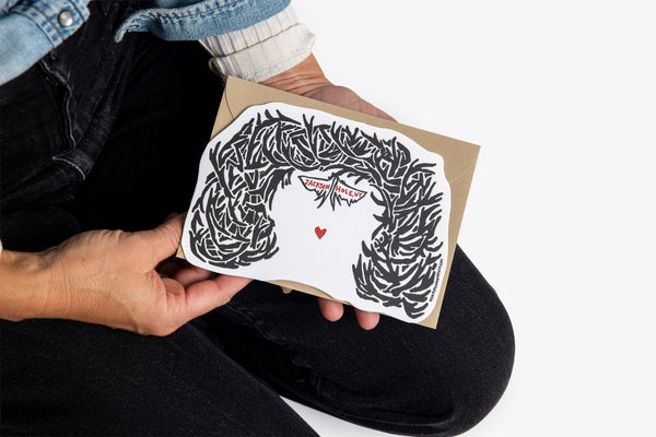 Antler Arch Letterpress Greeting Card
