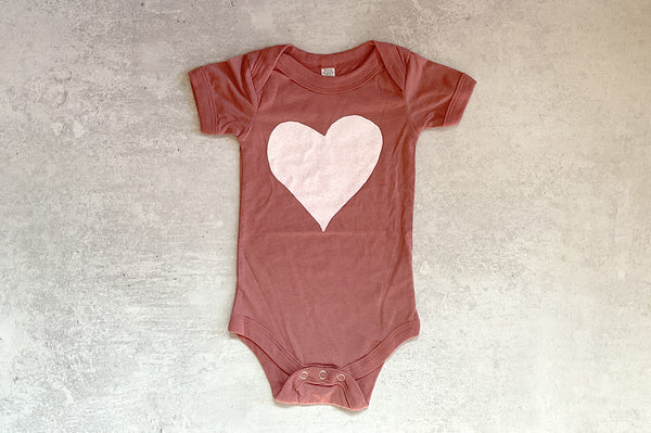 Heart Baby Onesie - Bird & Buffalo