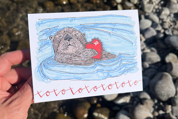 Otter Love Card