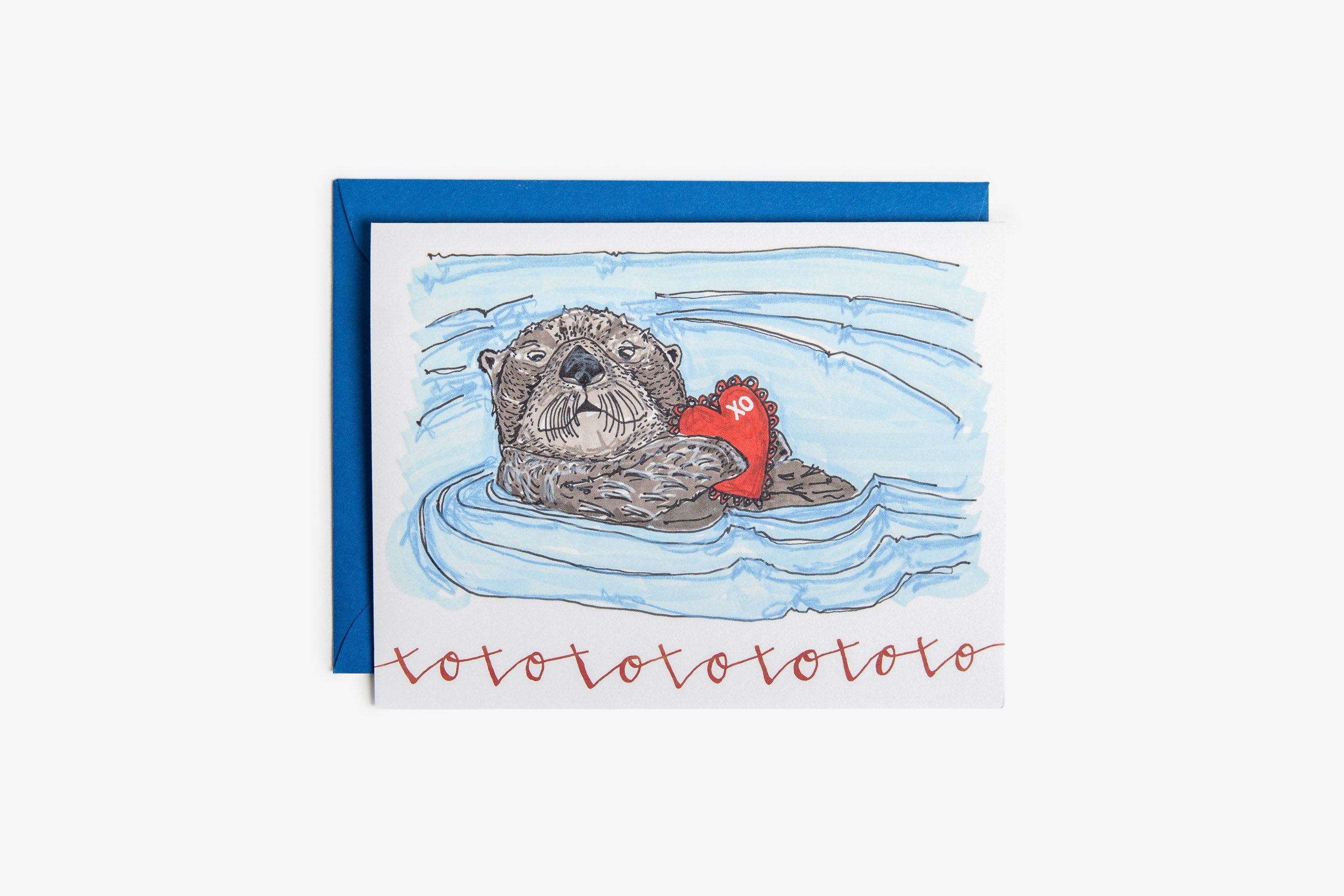 Otter Love Greeting Card