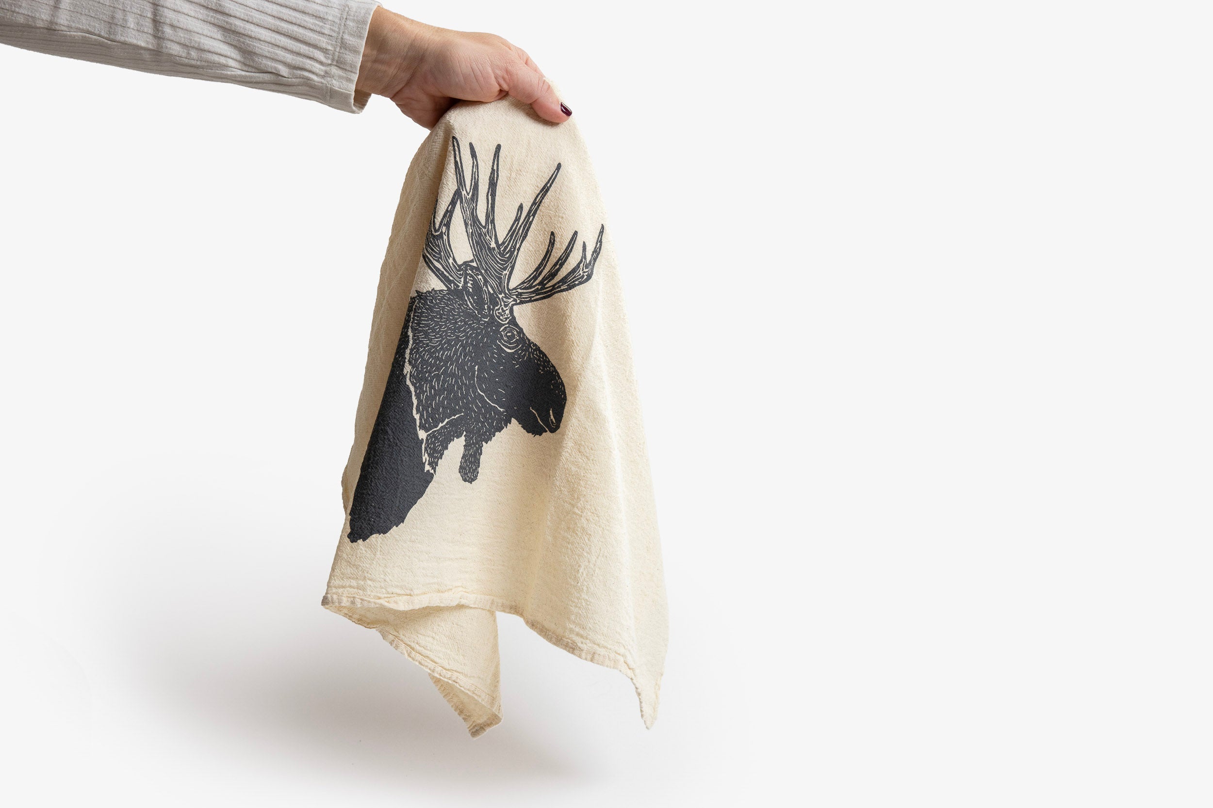 Moose Profile Tea Towel - Bird & Buffalo