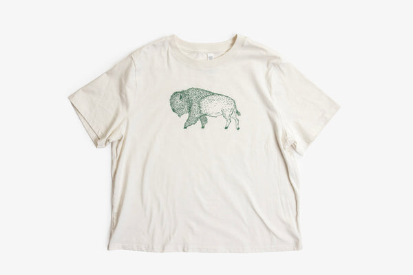 Bison Design - Women's Boxy Shirt - Bird & Buffalo