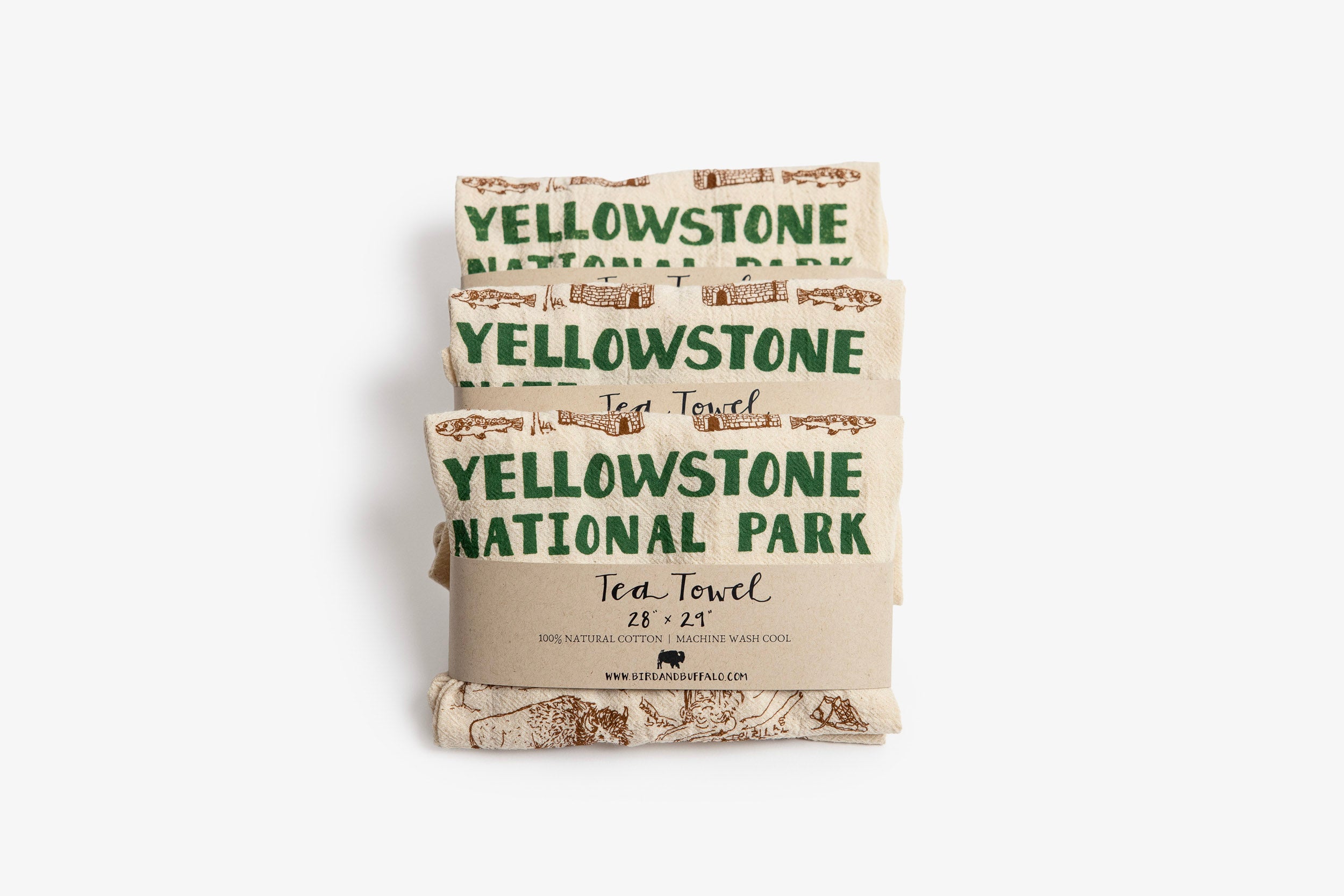 Yellowstone National Park Tea Towel