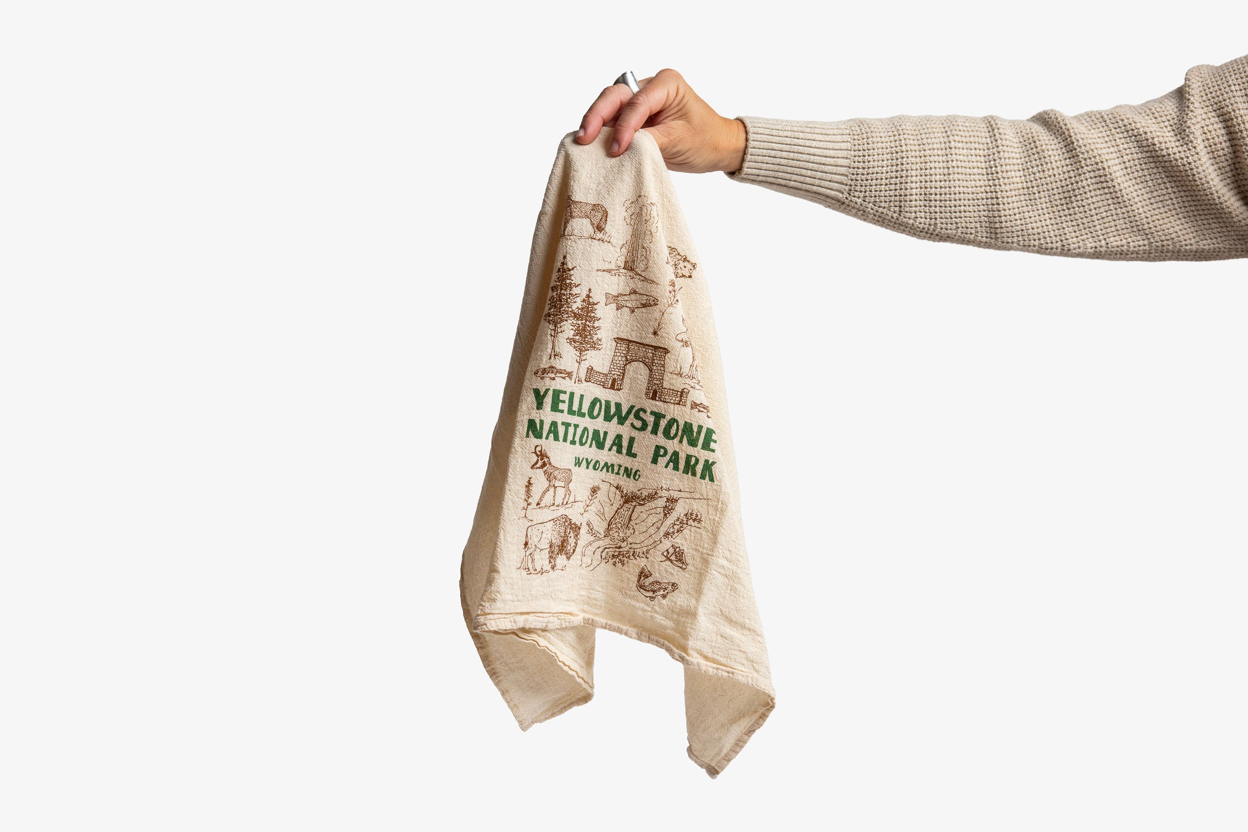 Yellowstone National Park Tea Towel