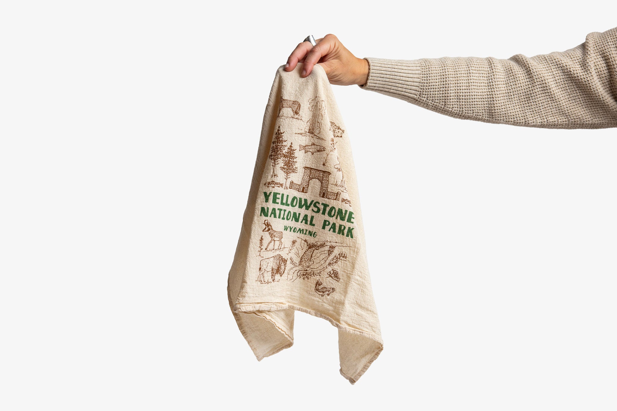 Yellowstone National Park Tea Towel