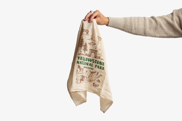 Yellowstone National Park Tea Towel