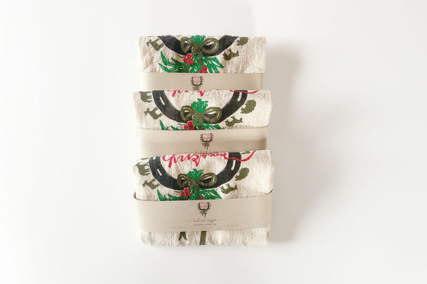 Merry Christmas Horseshoe - Bird & Buffalo