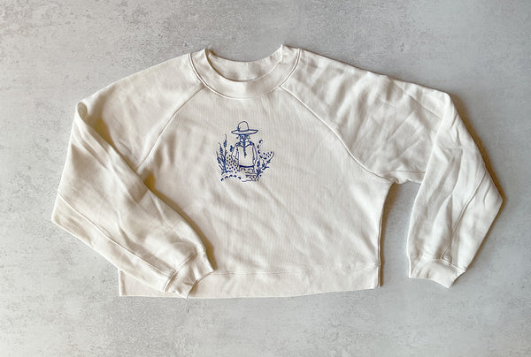 Cowgirl - Women's Raglan Pullover Fleece