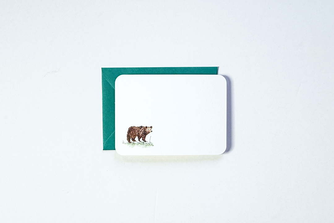 Note Card - Bird & Buffalo