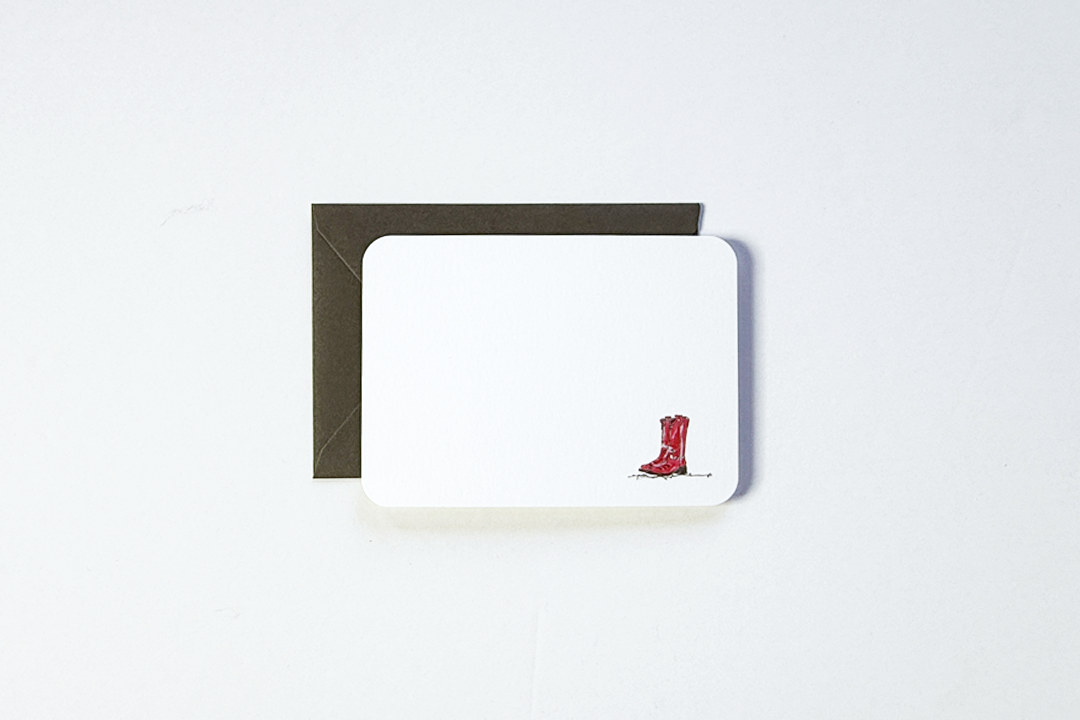 Note Card - Bird & Buffalo