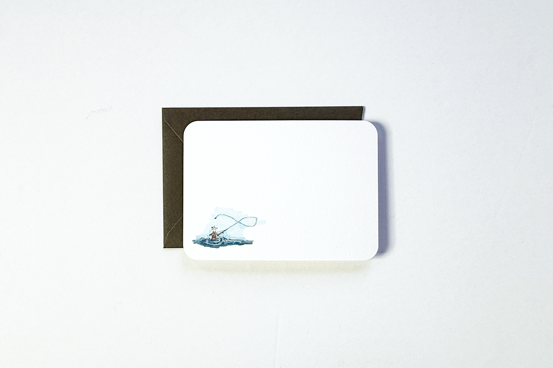 Note Card - Bird & Buffalo