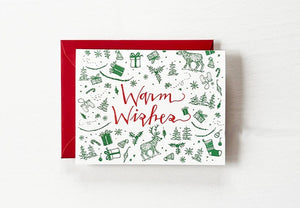 Warm Wishes Doodles Card