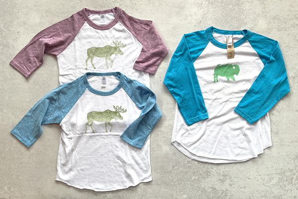 SALE - Various Kids Baseball Shirts - Bird & Buffalo