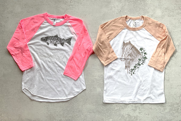 SALE - Various Kids Baseball Shirts - Bird & Buffalo
