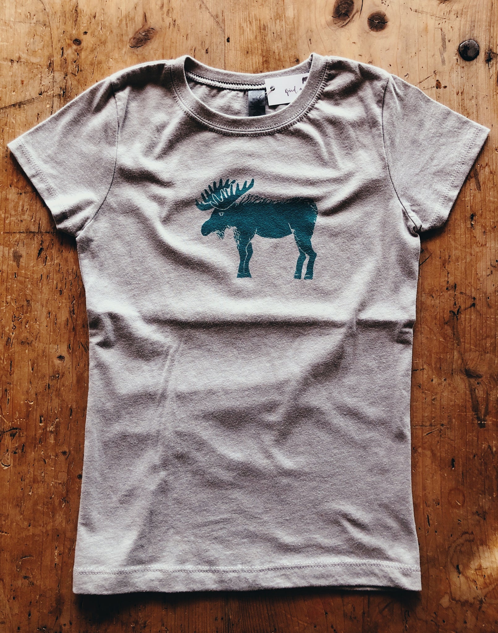 SALE Kids Short Sleeve T-Shirt - Moose - Bird & Buffalo