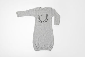 Antler Baby Gown - Bird & Buffalo