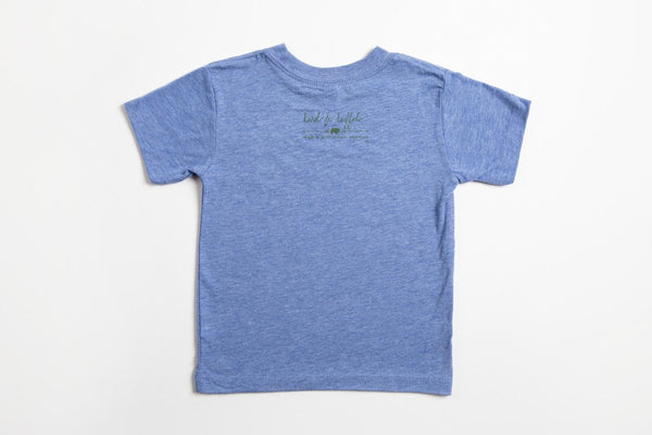 Moose Kid's Shirt Blue - Bird & Buffalo