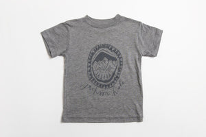 Jackson Hole Logo Kid's Shirt Gray - Bird & Buffalo