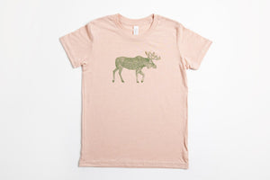 Moose Kid's Shirt Peach - Bird & Buffalo