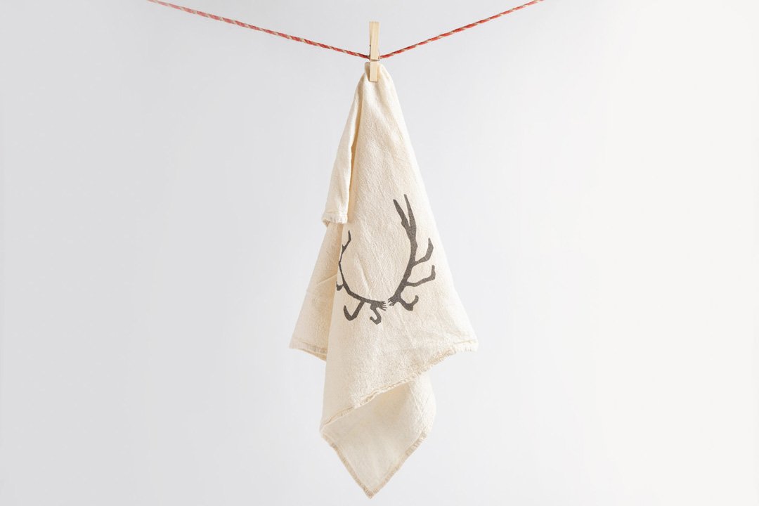 Tea Towel - Antler - Bird & Buffalo