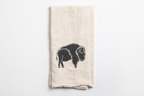 Tea Towel - Bison - Bird & Buffalo