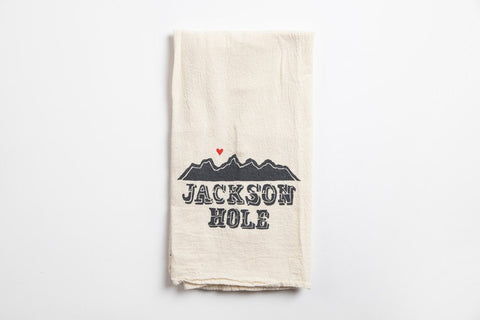 Tea Towel - Jackson Hole Mountains - Bird & Buffalo