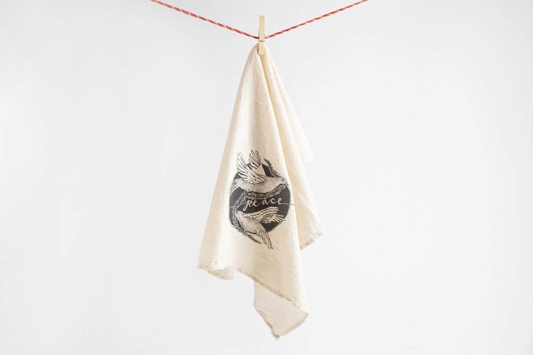 Tea Towel - Peace Doves - Bird & Buffalo