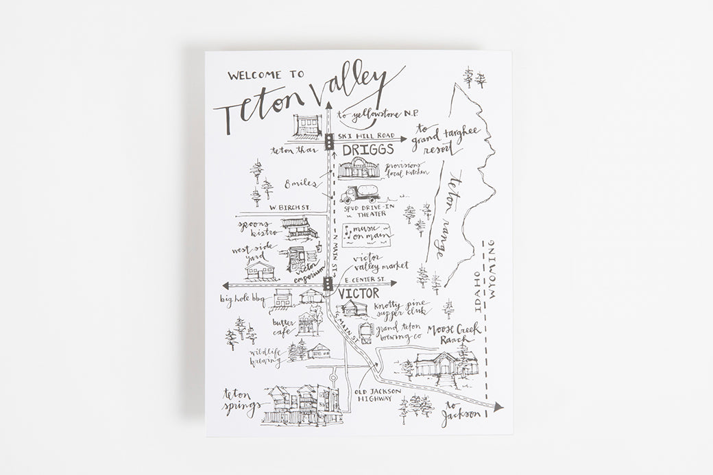 Teton Valley Map - Bird & Buffalo