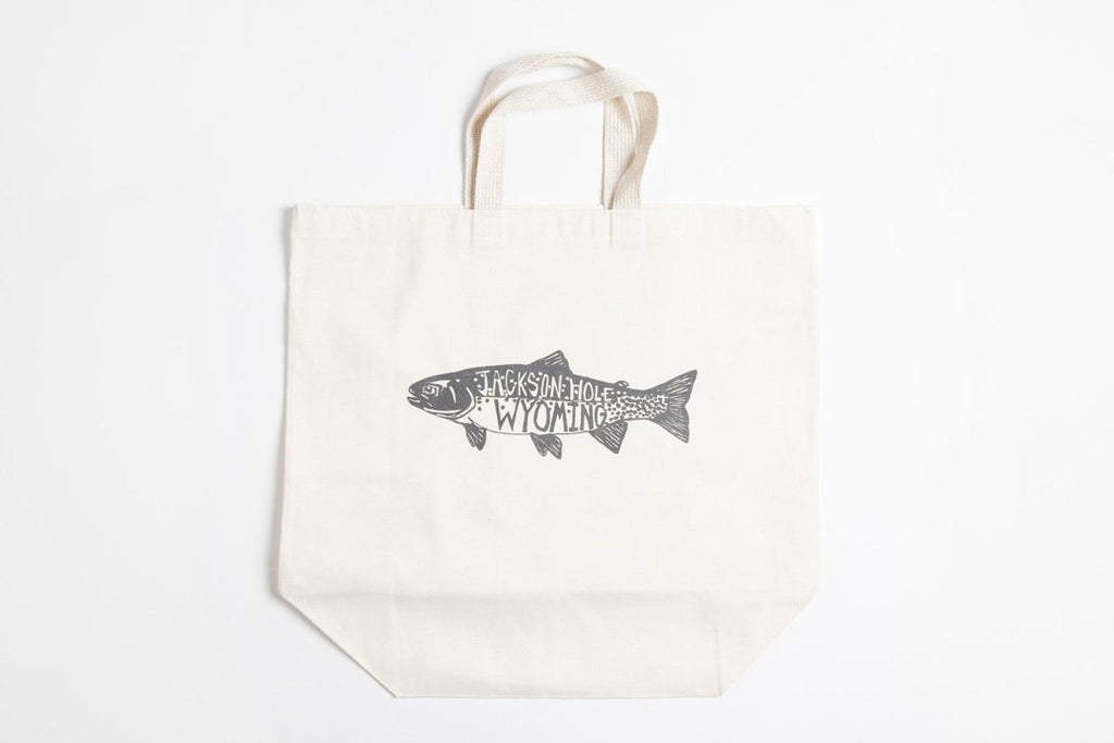 Trout Tote Bag, Made in Jackson Hole