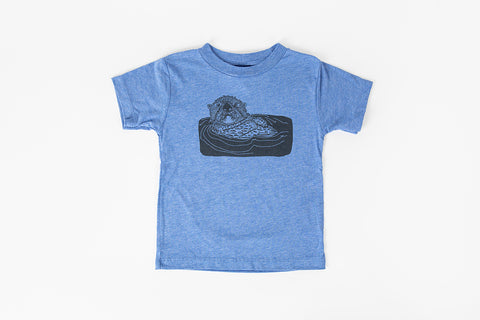 Otter Kid's Shirt Blue