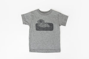 Otter Kid's Shirt Gray