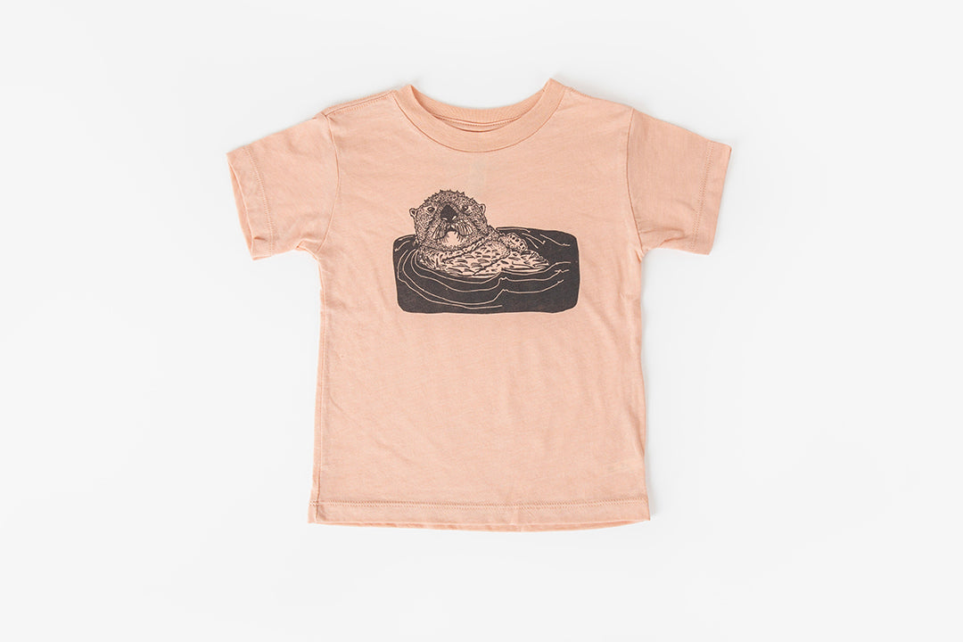 Otter Kid's Shirt Peach