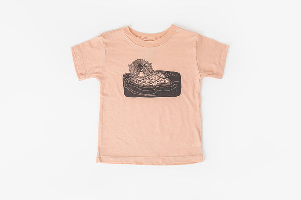 Otter Kid's Shirt Peach - Bird & Buffalo