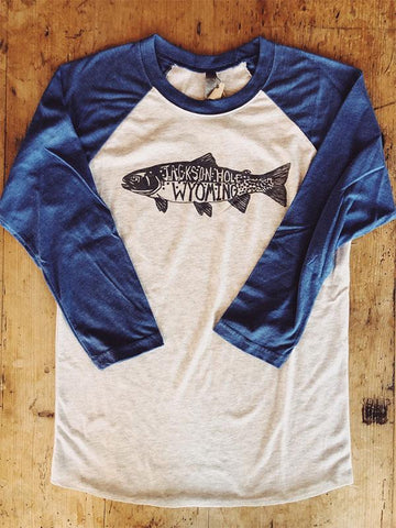 SALE Baseball T-Shirt - Trout - Bird & Buffalo