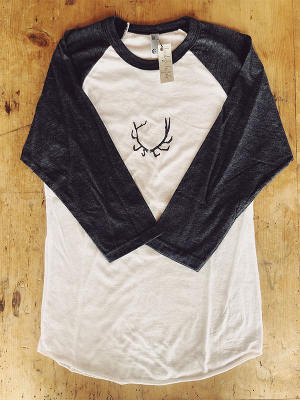 SALE Baseball T-Shirt - Antler - Bird & Buffalo